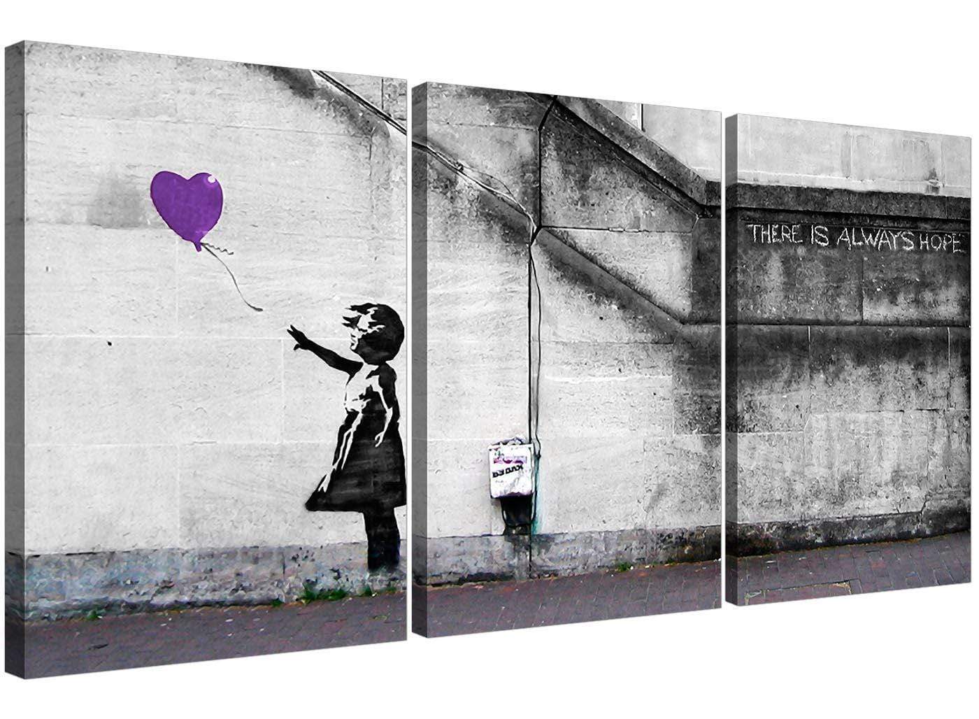 BANKSY Girl with Balloon purple WCP特別COA banksy-girlwithballoon-purple.