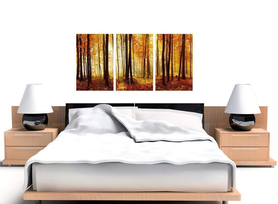 set of 3 black and white forest woodland trees canvas art 3243