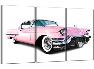 Set of 3 Automobile Canvas Prints Cadillac 3040