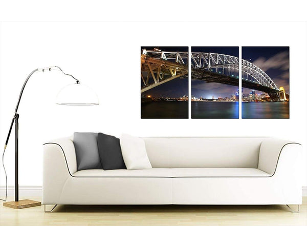 Set of 3 Australian City Canvas Wall Art 125cm x 60cm 3041