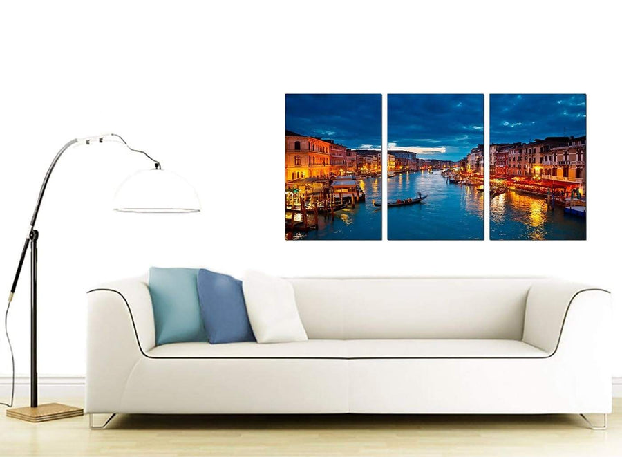 3 Part Italian City Canvas Prints 125cm x 60cm 3068