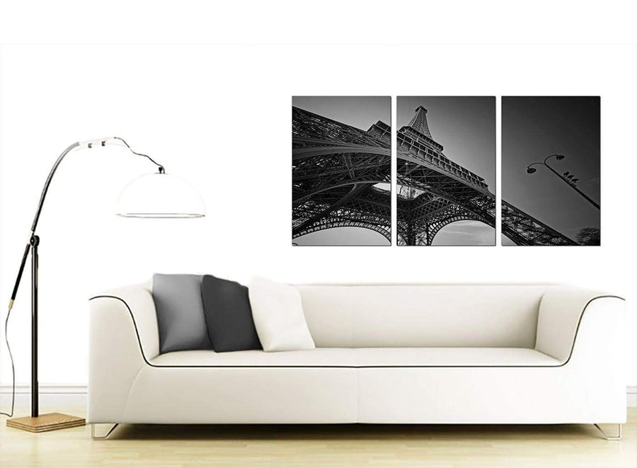 3 Panel French Cityscape Canvas Wall Art 125cm x 60cm 3016