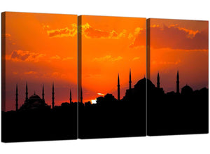 Set of 3 Islamic Canvas Pictures Hagia Sophia 3205