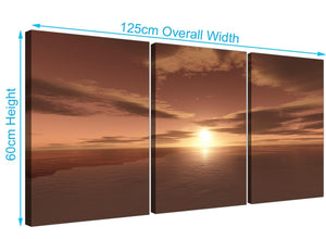 set-of-3-ocean-sunrise-canvas-prints-brown-3275