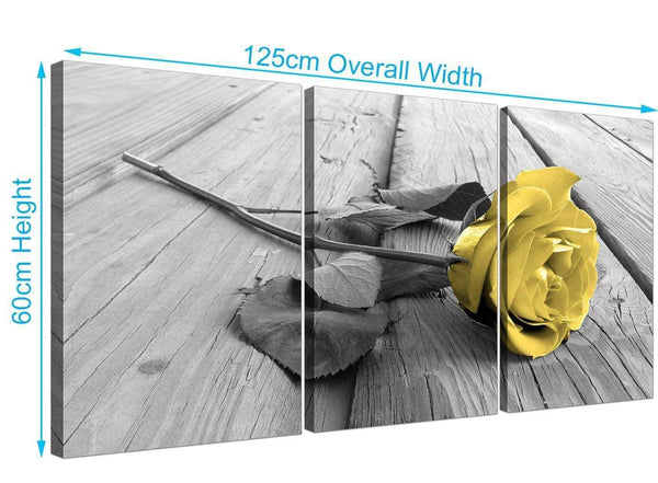 set of 3 rose canvas art black and white 3255