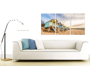 Set of 3 Sea Canvas Art 125cm x 60cm 3200