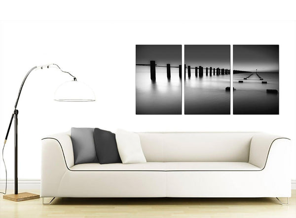 3 Panel Seascape Canvas Prints UK 125cm x 60cm 3085
