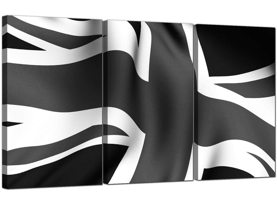 Set of 3 Flag Canvas Pictures Britain 3019