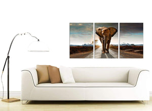 Set of 3 Wildlife Canvas Art 125cm x 60cm 3209