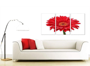 Set of 3 Floral Canvas Prints UK 125cm x 60cm 3097