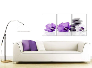 Set of 3 Floral Canvas Art 125cm x 60cm 3071