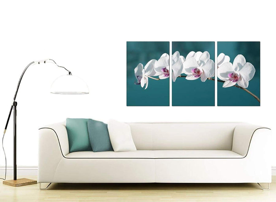 Set of Three Flower Canvas Art 125cm x 60cm 3115