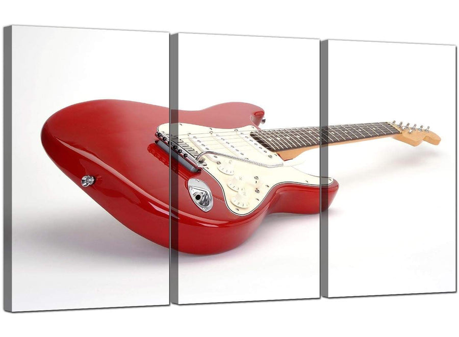 3 Panel Musical Instrument Canvas Pictures Guitar 3007