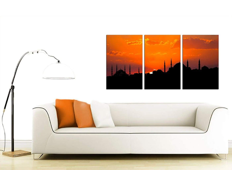 Set of Three Turkish Canvas Pictures 125cm x 60cm 3205