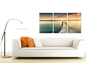 Set of 3 Landscape Canvas Prints UK 125cm x 60cm 3108