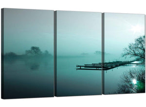 3 Panel Countryside Canvas Prints Misty Morning 3118