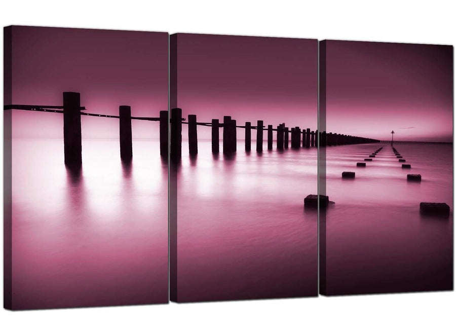 3 Panel Seaside Canvas Art Sea 3087