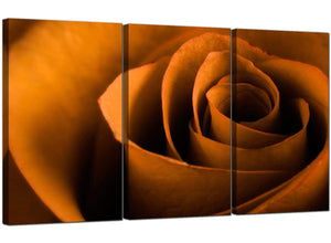 3 Panel Floral Canvas Wall Art Rose 3141